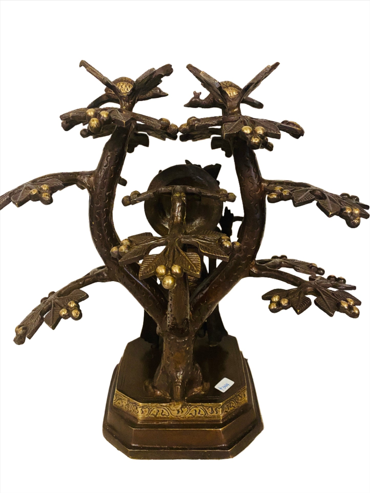 Hand Finished Brass Krishna Statues - 36cm x 31cm x 22cm