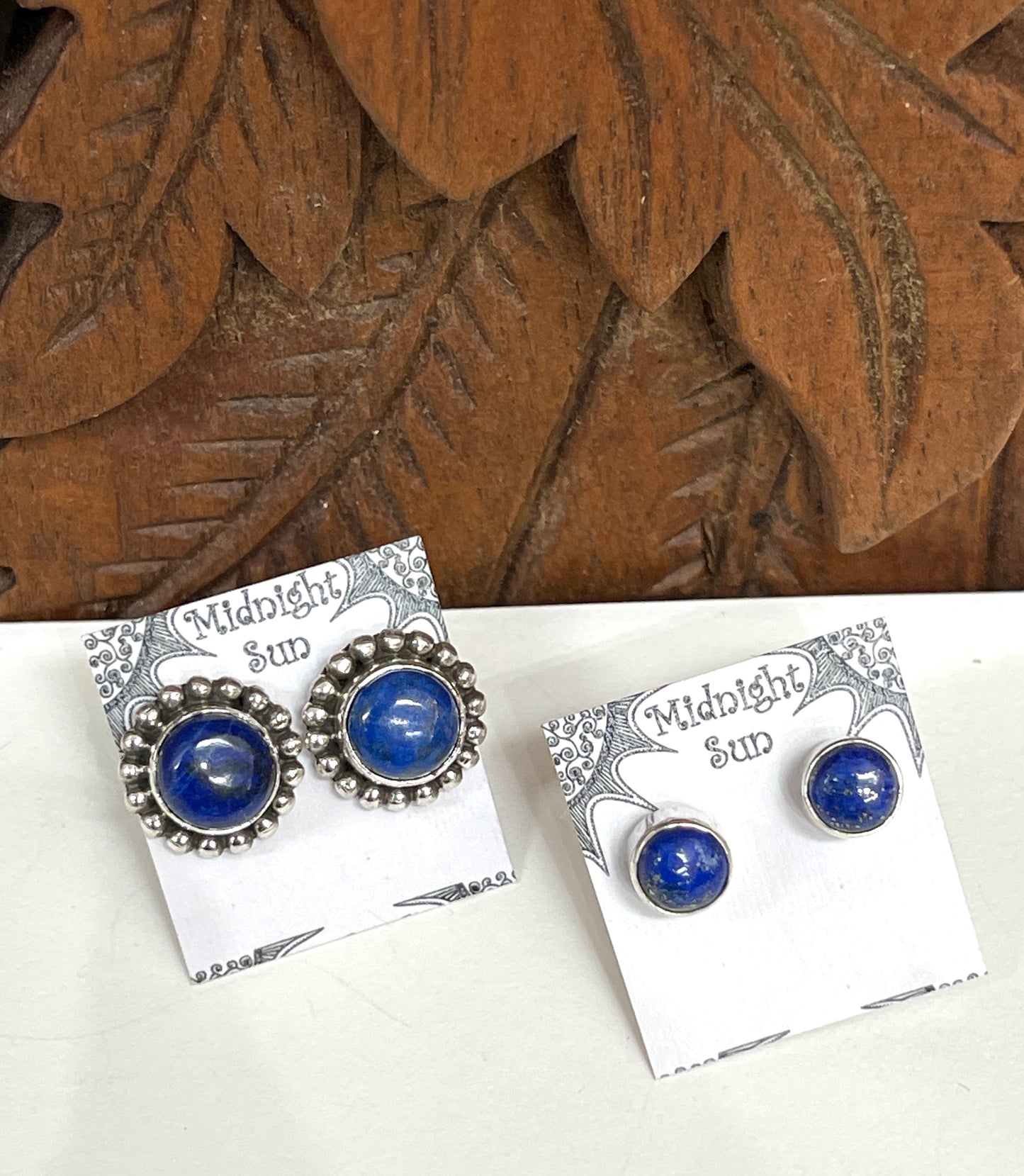 Lapis Sterling Silver Stud Earrings