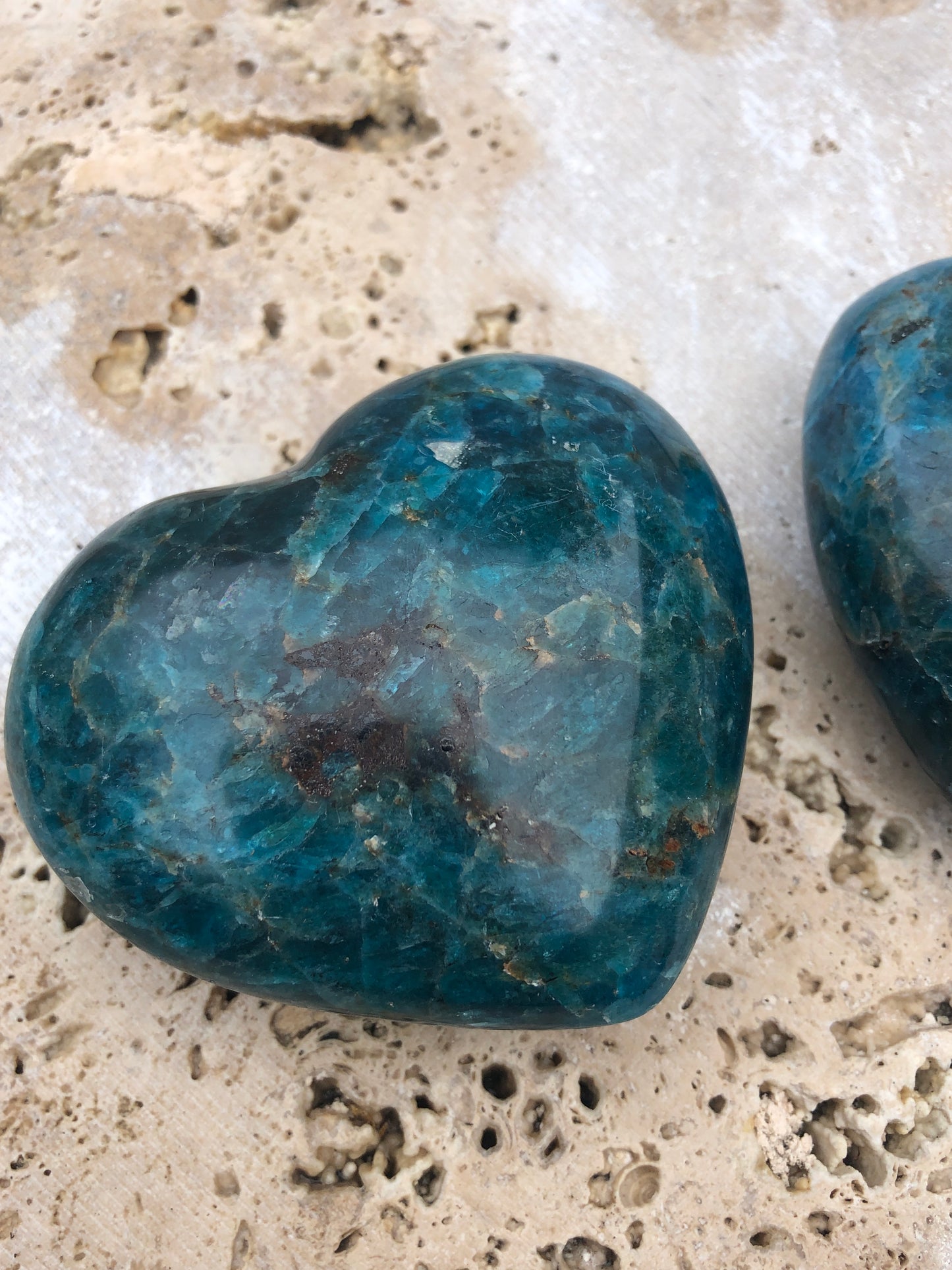 X Large Apatite Hearts
