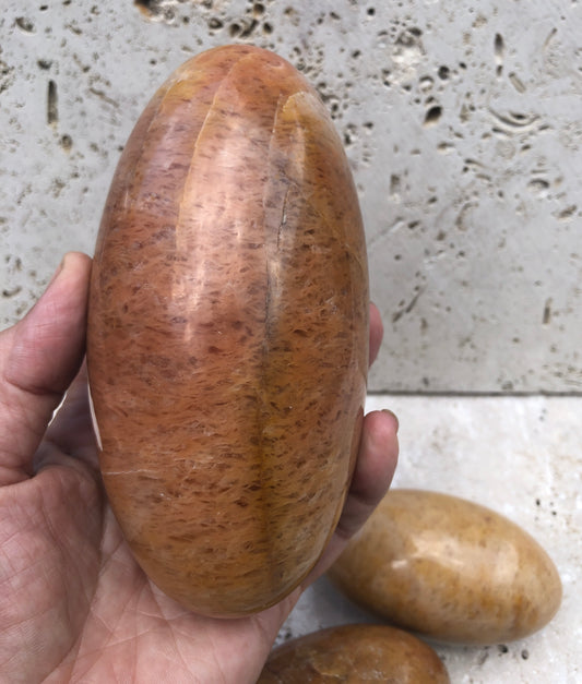 Large Golden Azeztulite Linghams