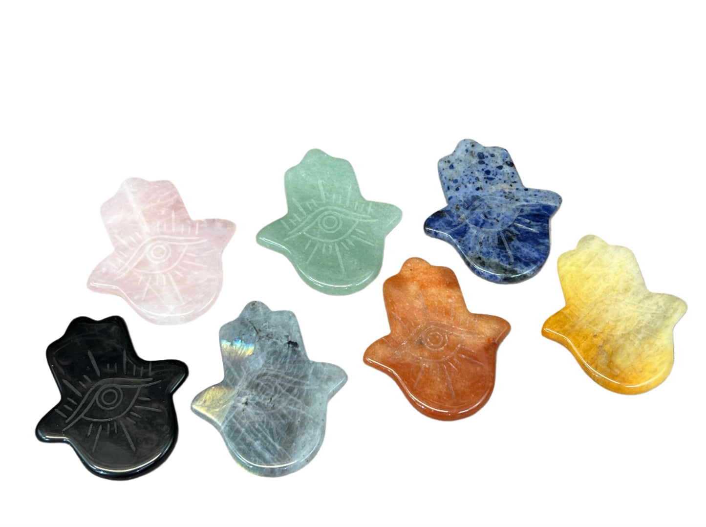 Hamsa Guasha Massage Stones