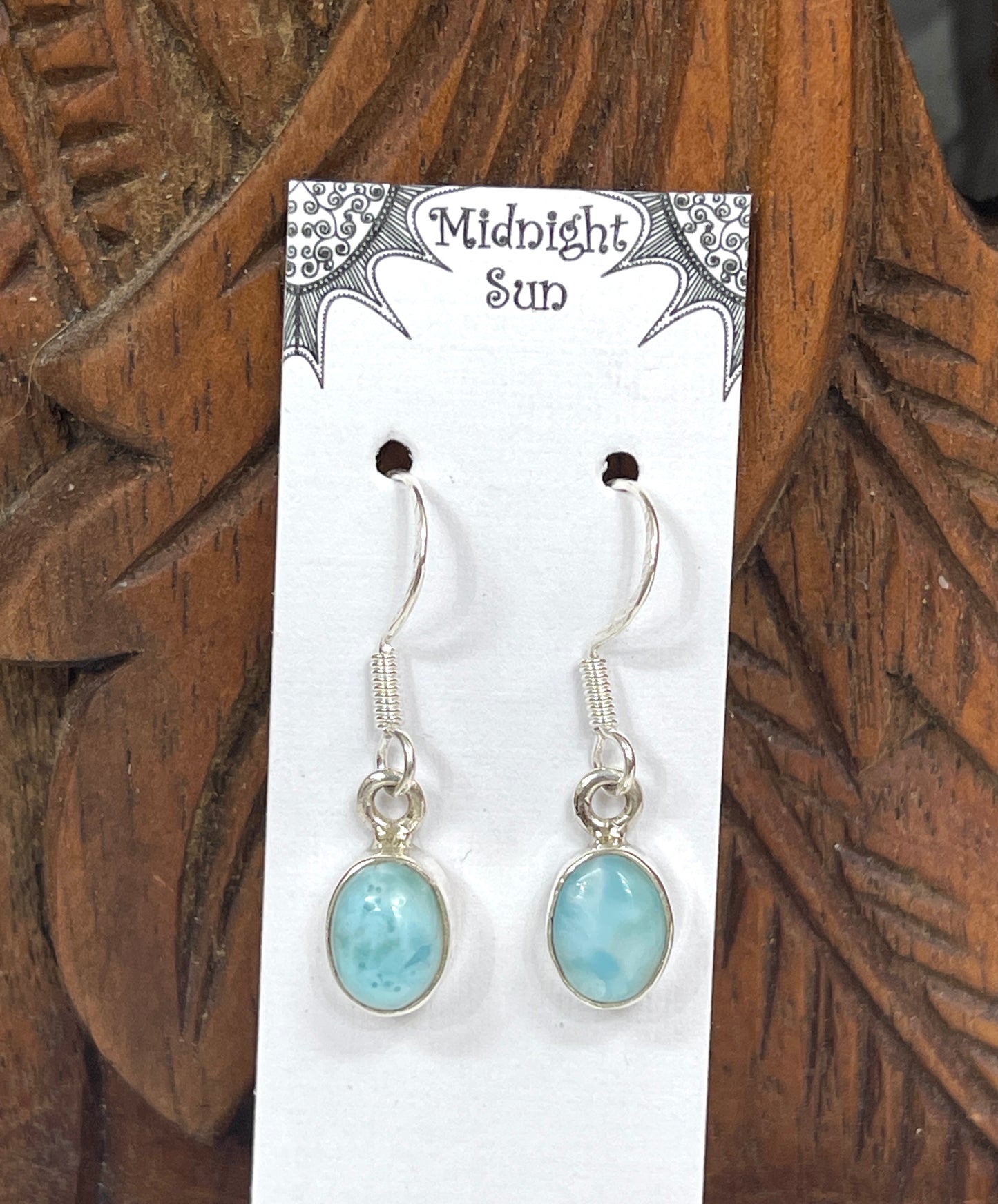 Larimar Sterling Silver Earrings