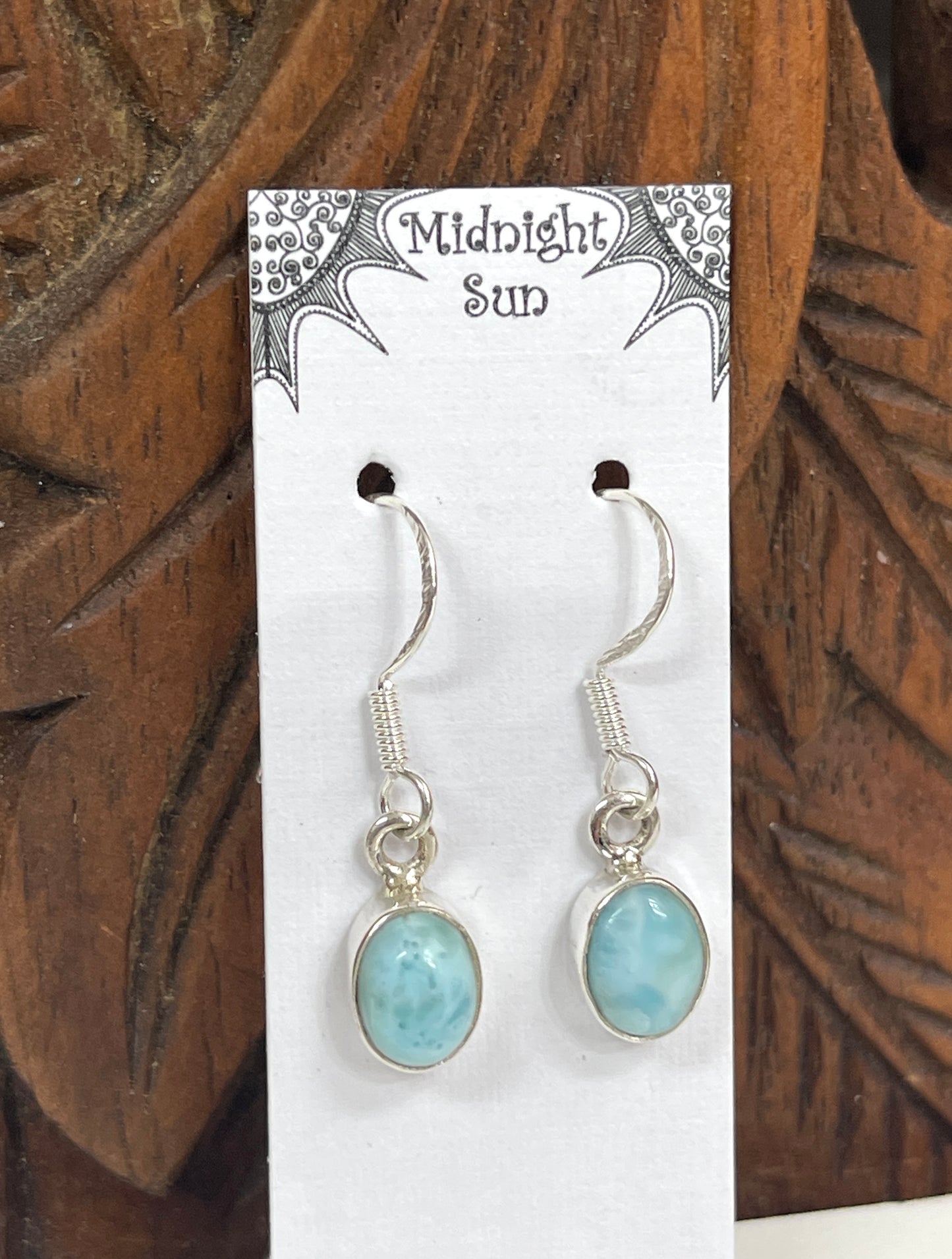Larimar Sterling Silver Earrings