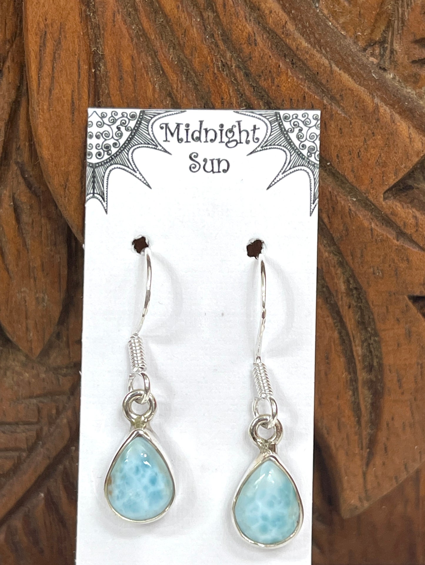 Larimar Sterling Silver Earrings