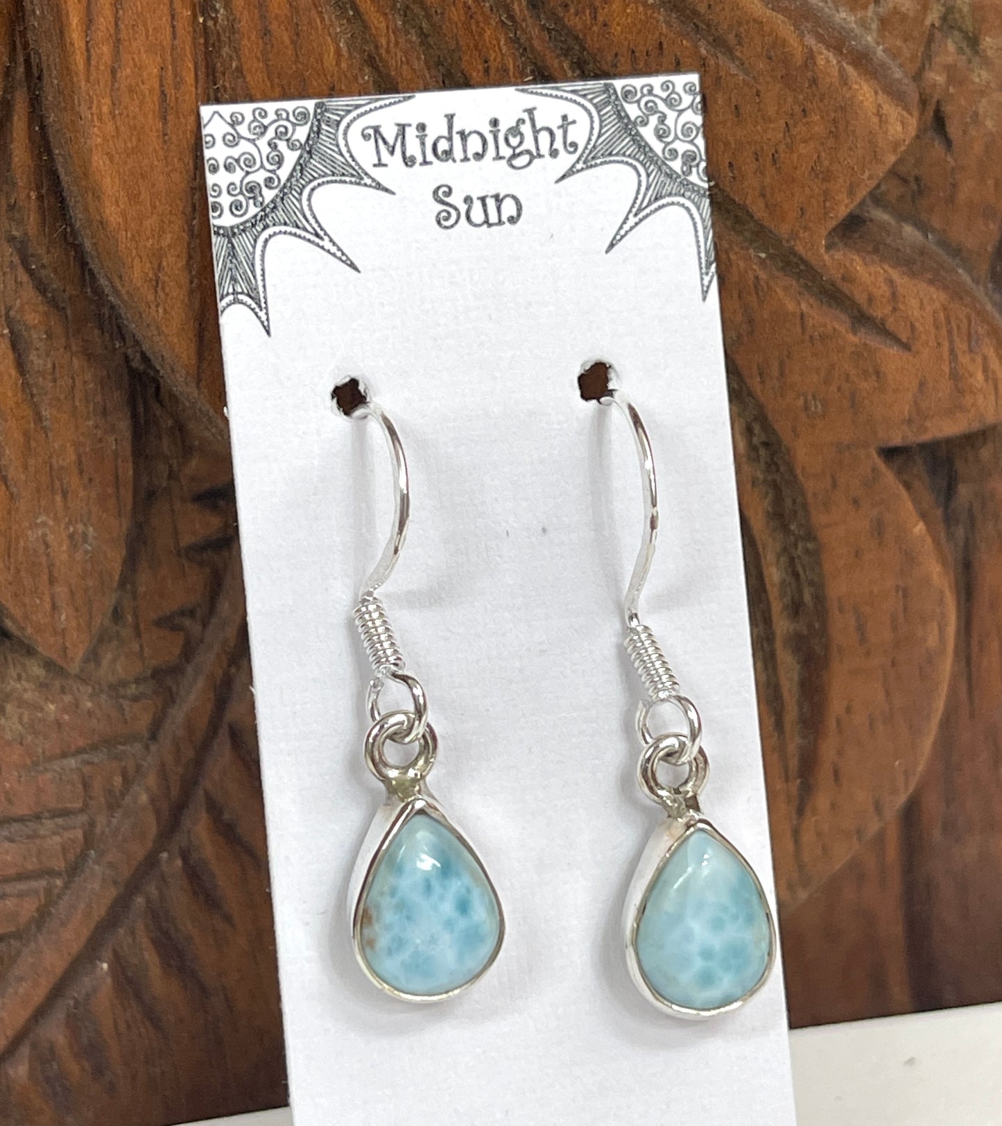 Larimar Sterling Silver Earrings