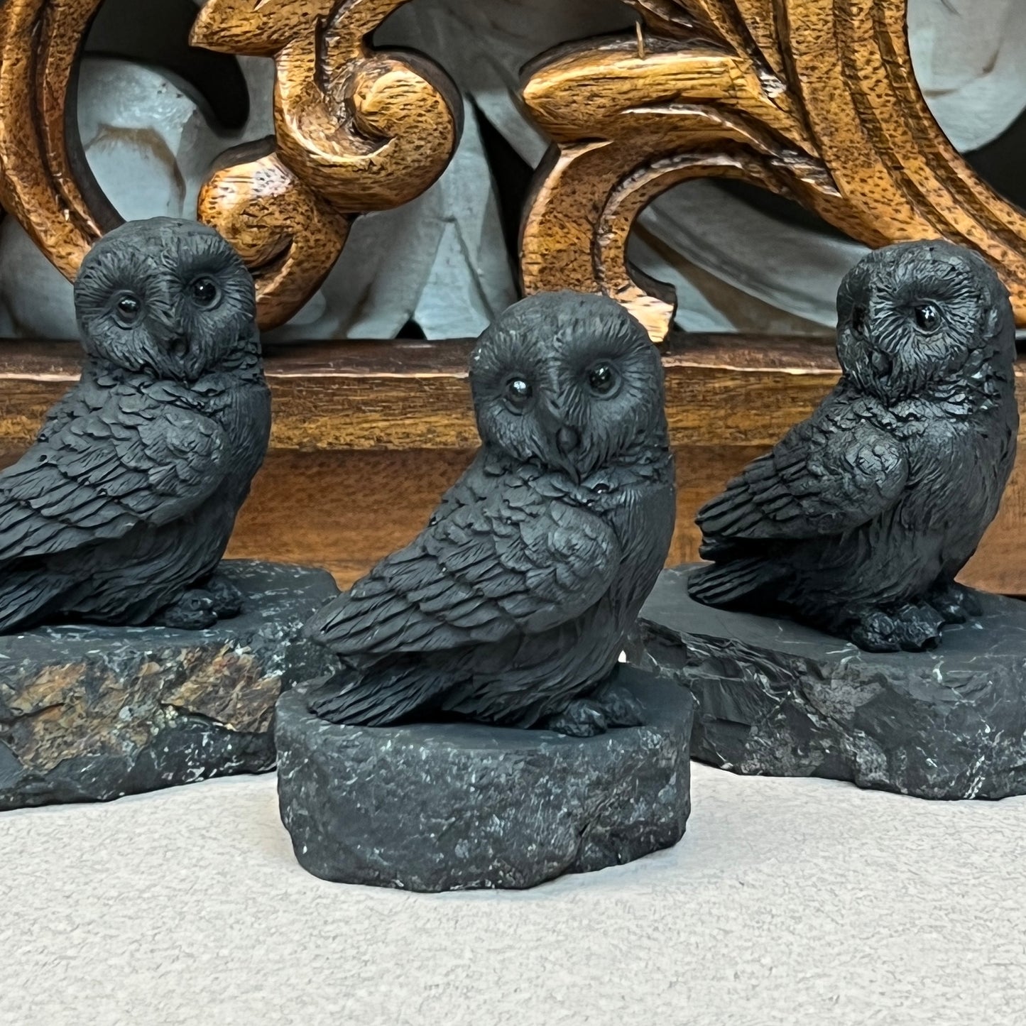 Shungite Owls