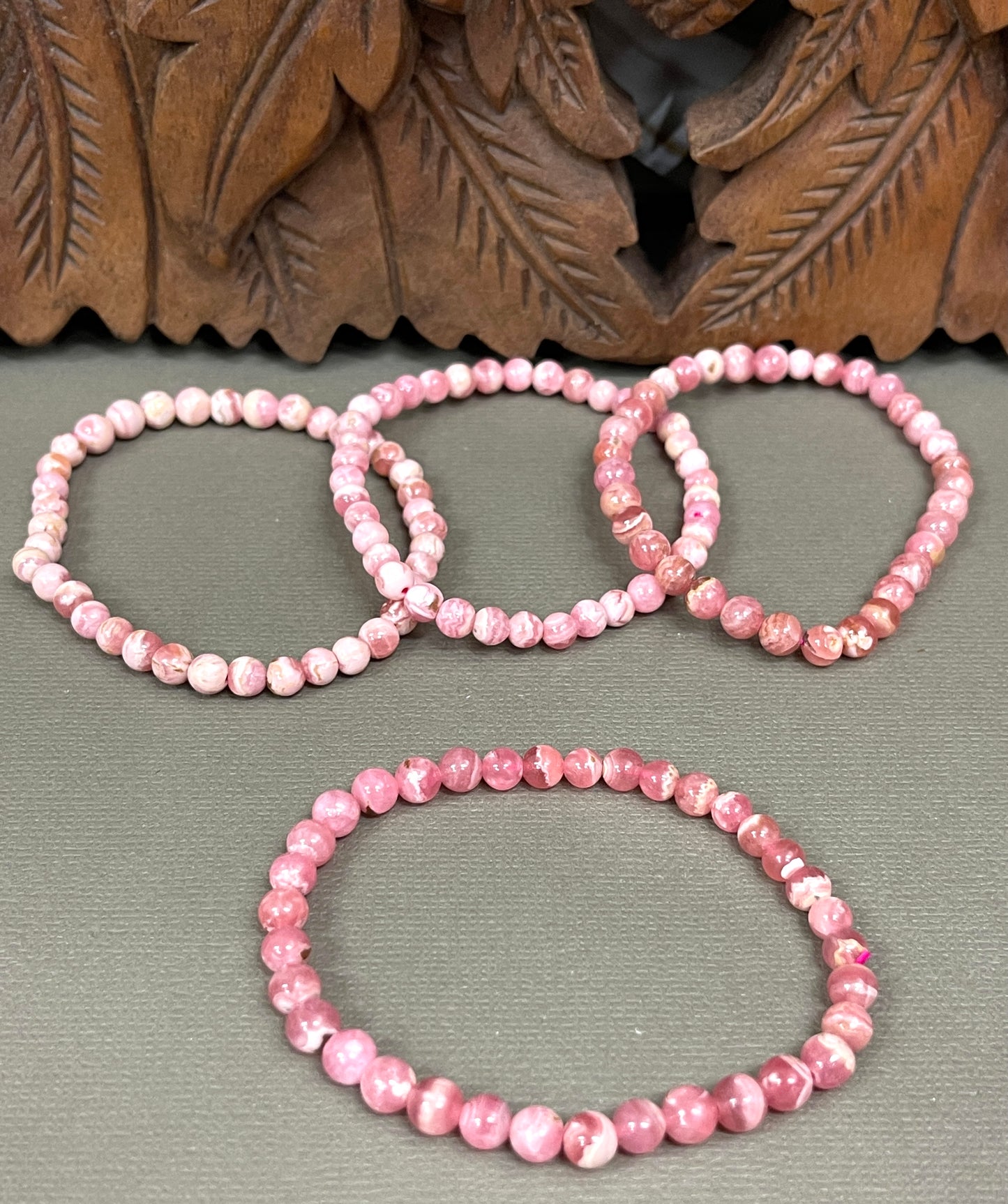 Rhodochrosite Stretchy Bracelets