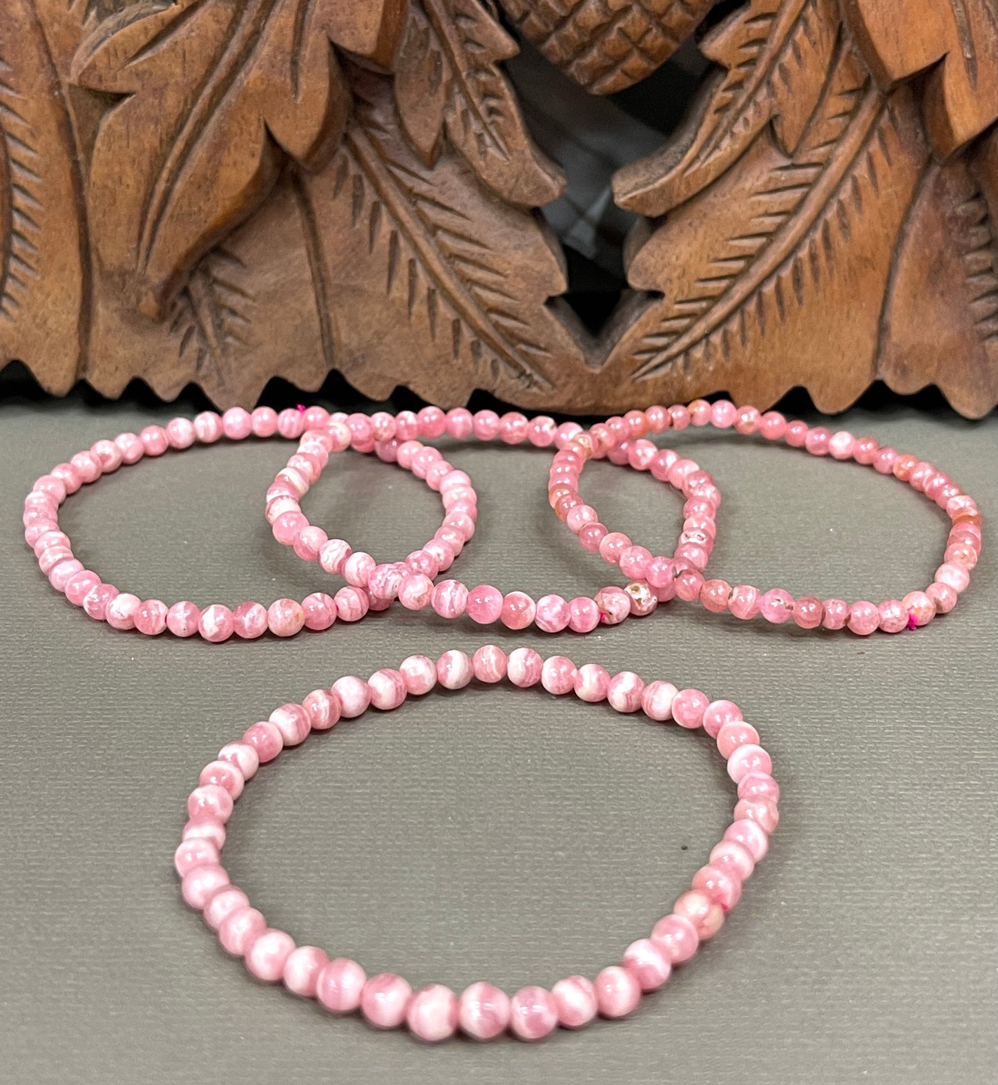 Rhodochrosite Stretchy Bracelets