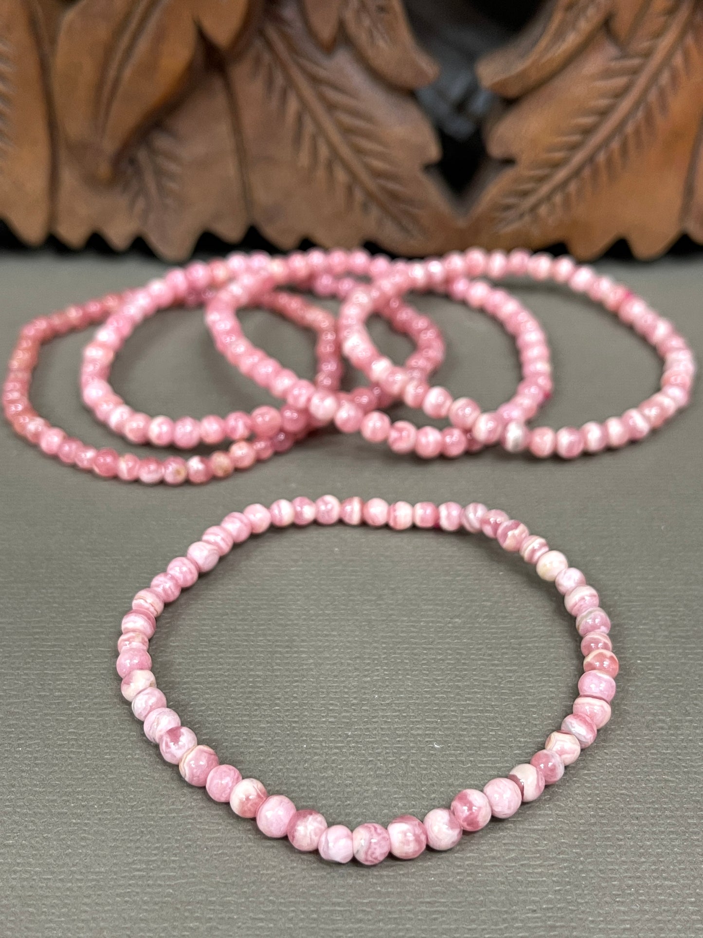 Rhodochrosite Stretchy Bracelets