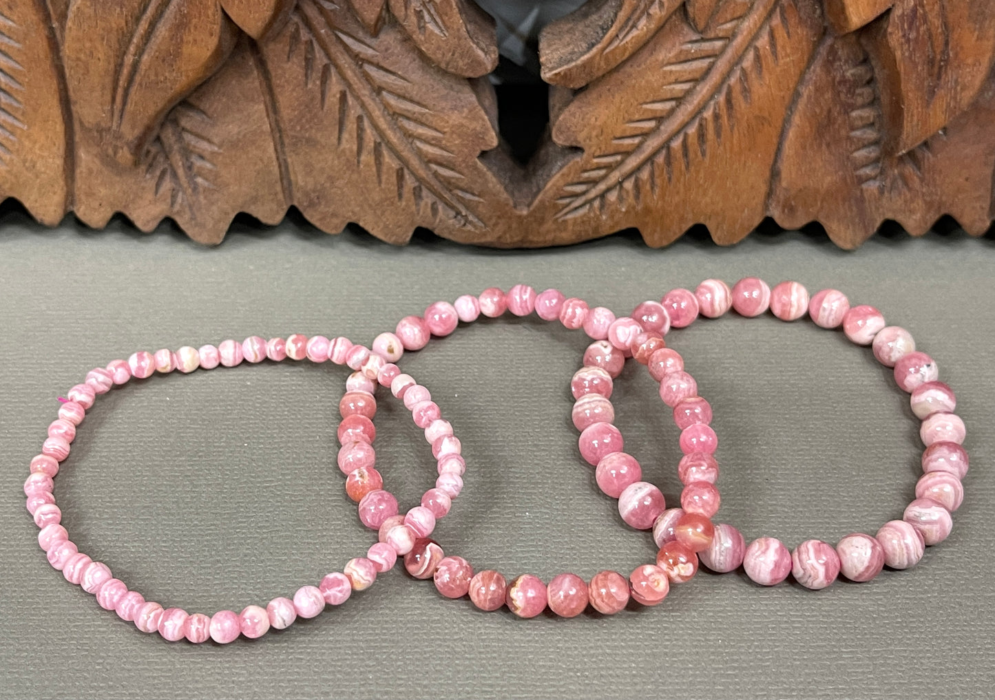 Rhodochrosite Stretchy Bracelets