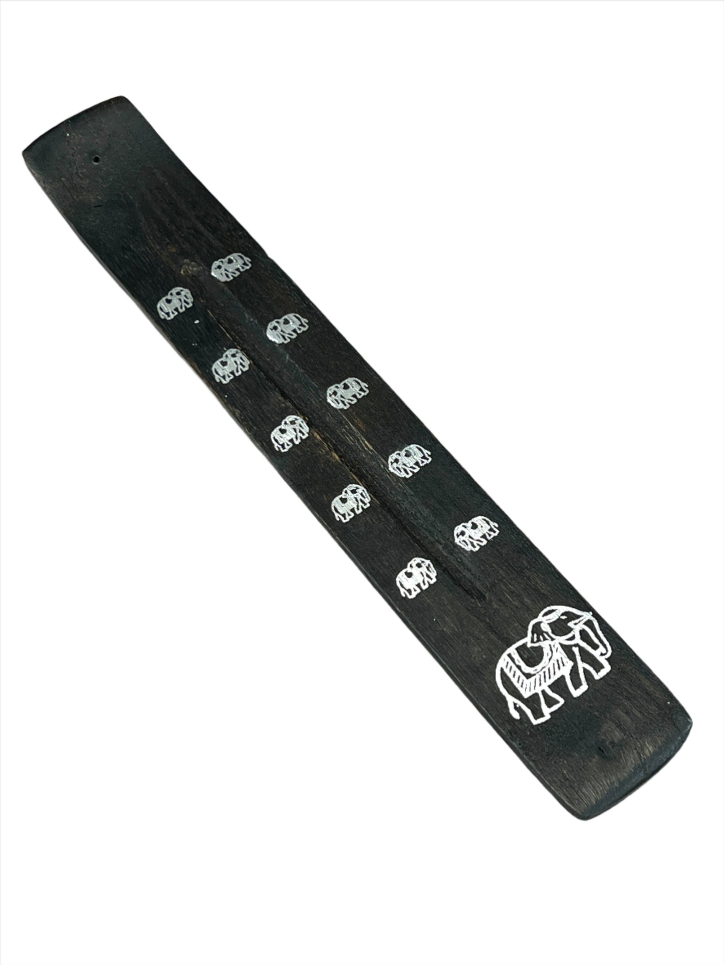 Block Printed Incense Burner | Black
