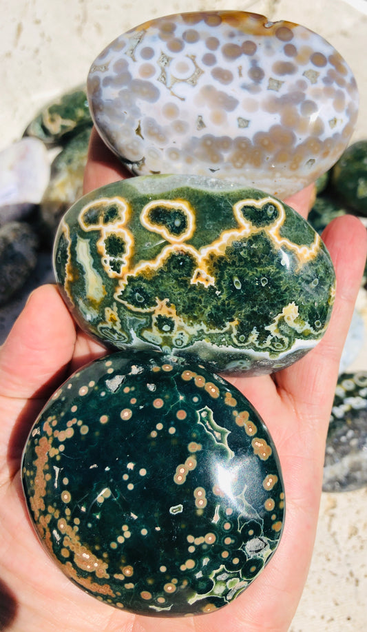 Kabamby Ocean Jasper Palm Stones