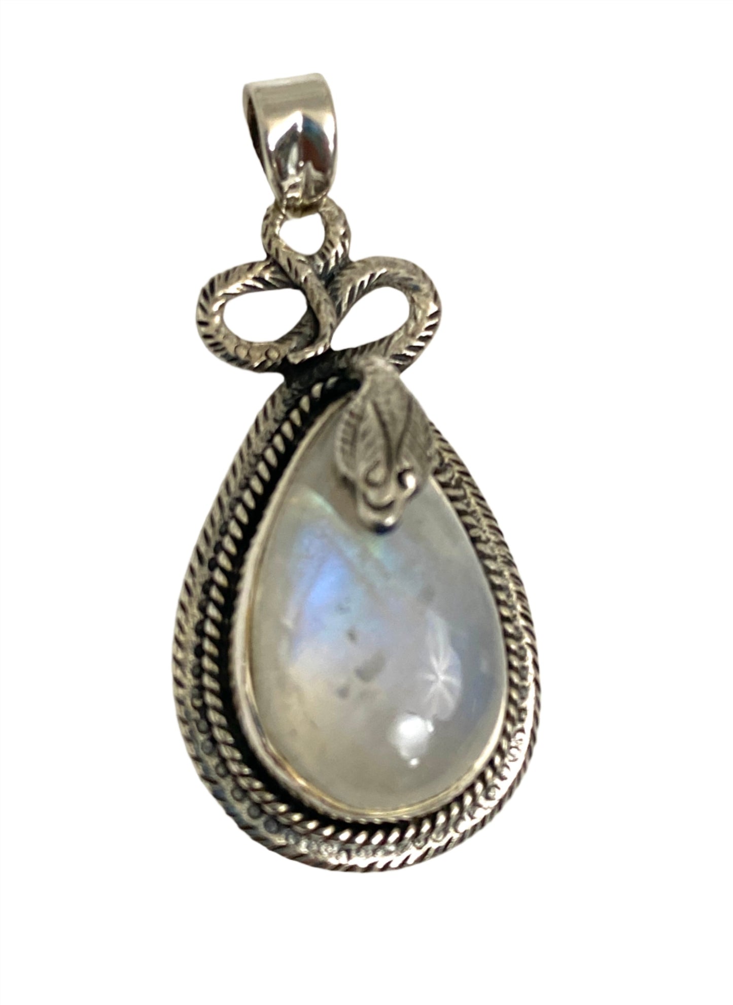 Sterling Silver Gemstone Snake Pendants | 4 Stones