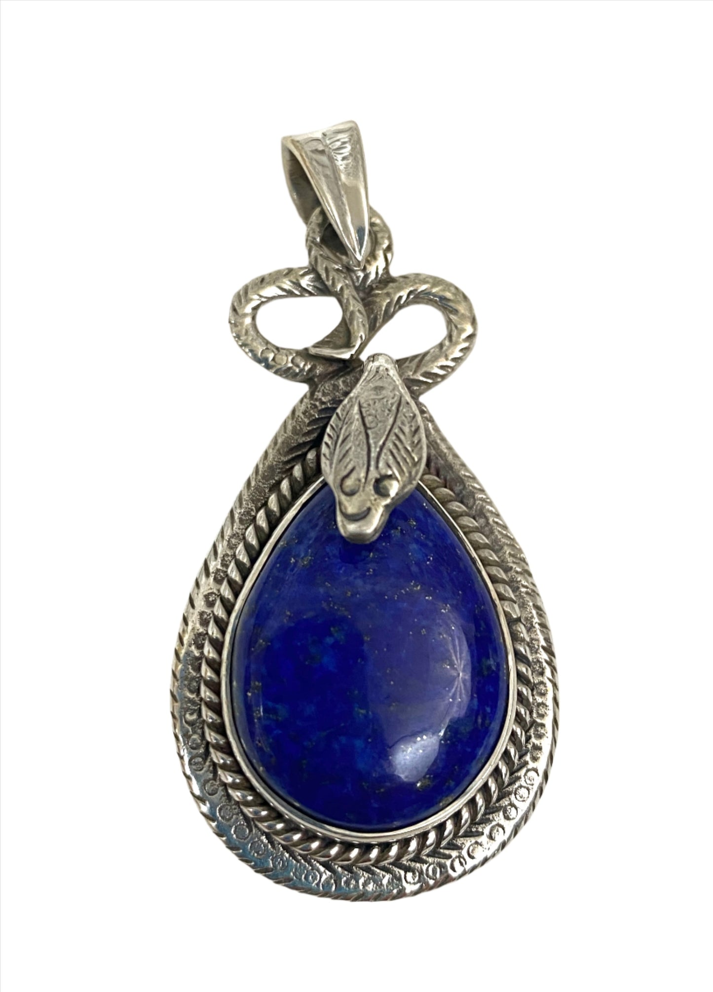 Sterling Silver Gemstone Snake Pendants | 4 Stones