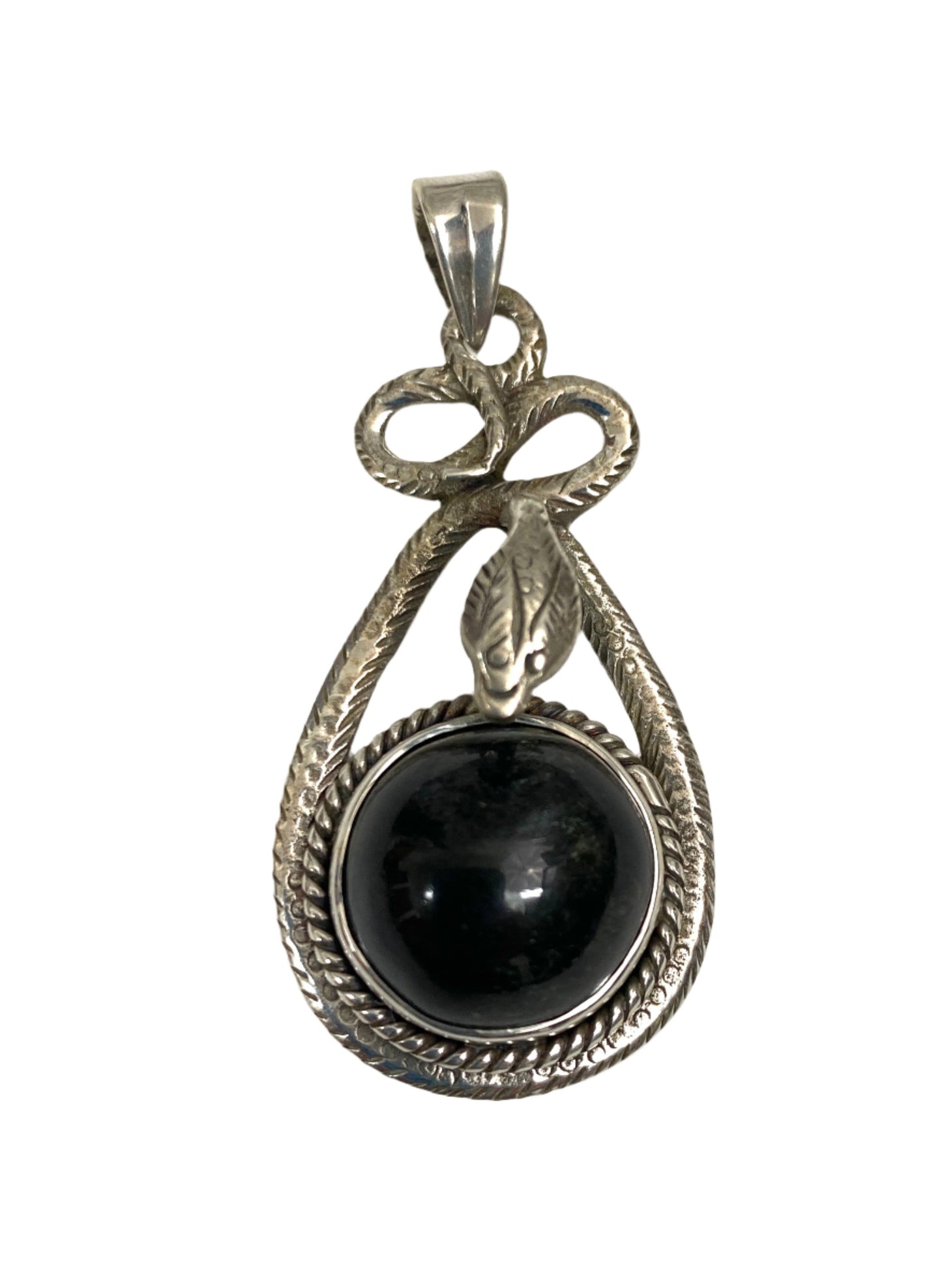 Sterling Silver Gemstone Snake Pendants | 4 Stones