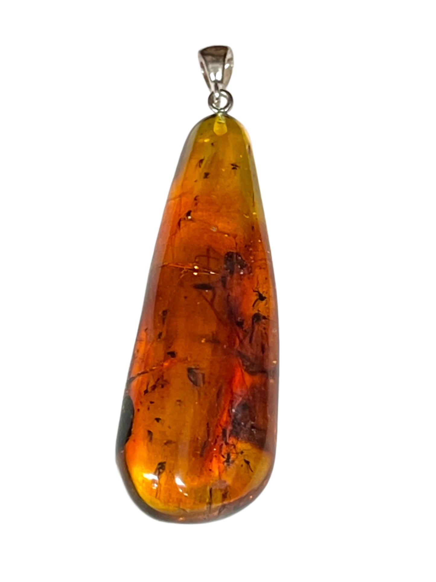 Natural Baltic Amber Drop Pendants
