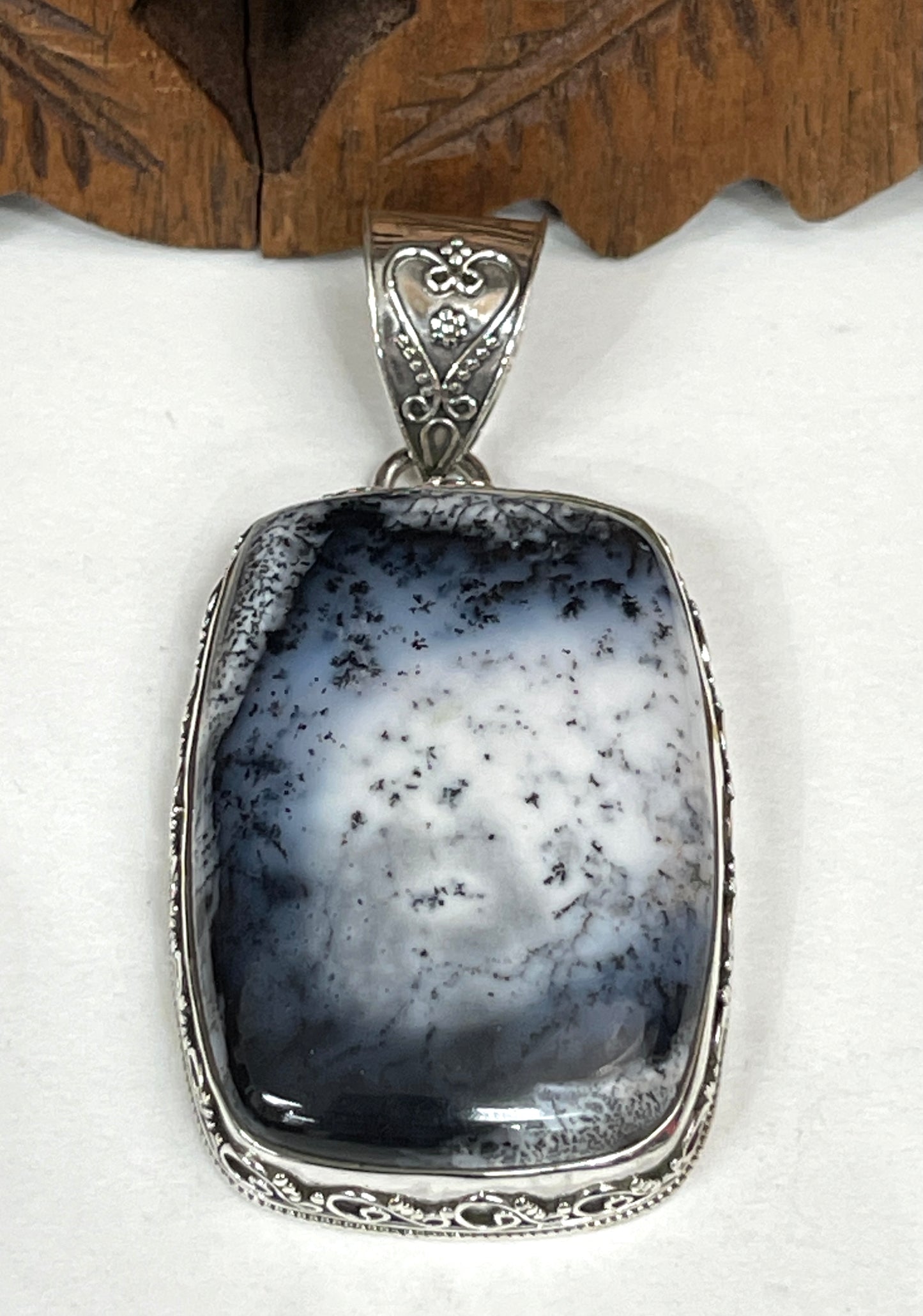 Dendritic Opal Pendants