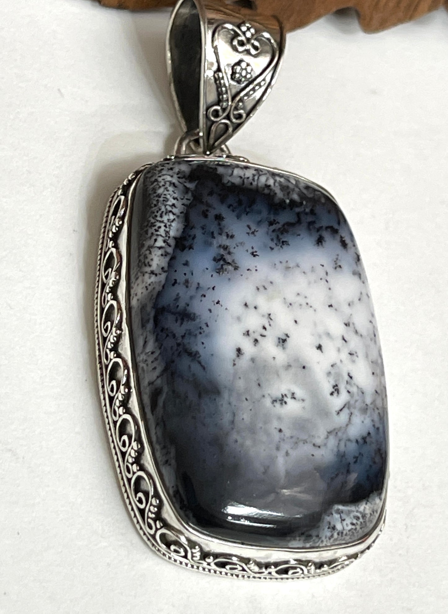 Dendritic Opal Pendants