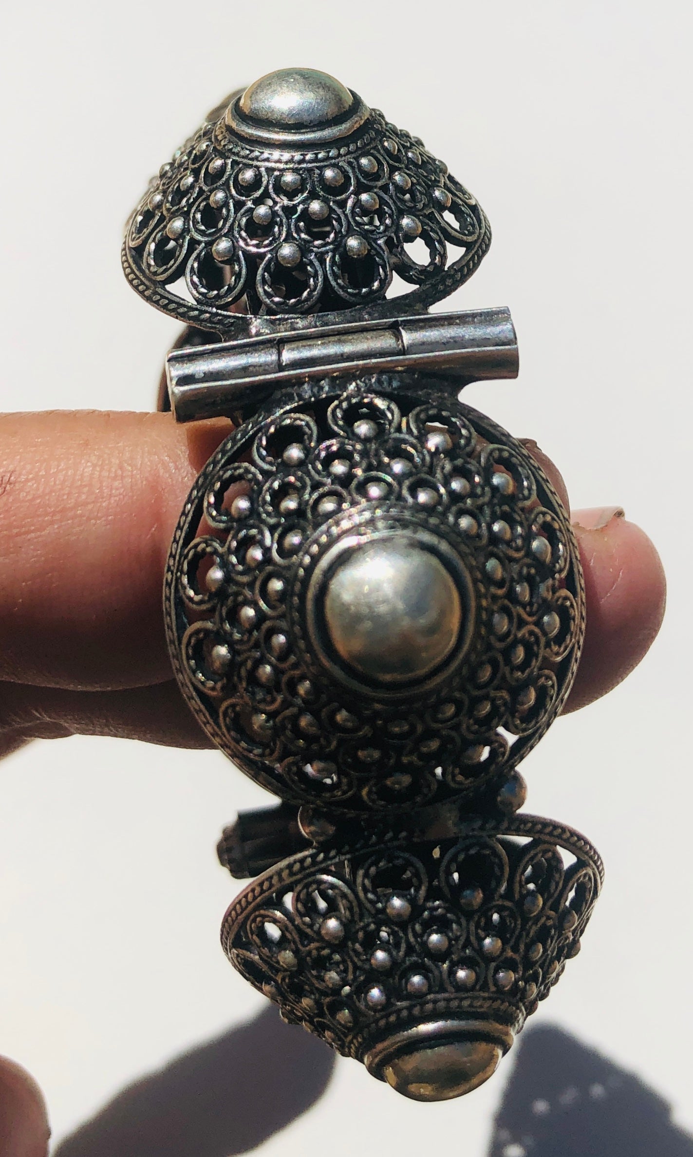 Sterling Silver Traditional Rajasthani Tribal Bracelet