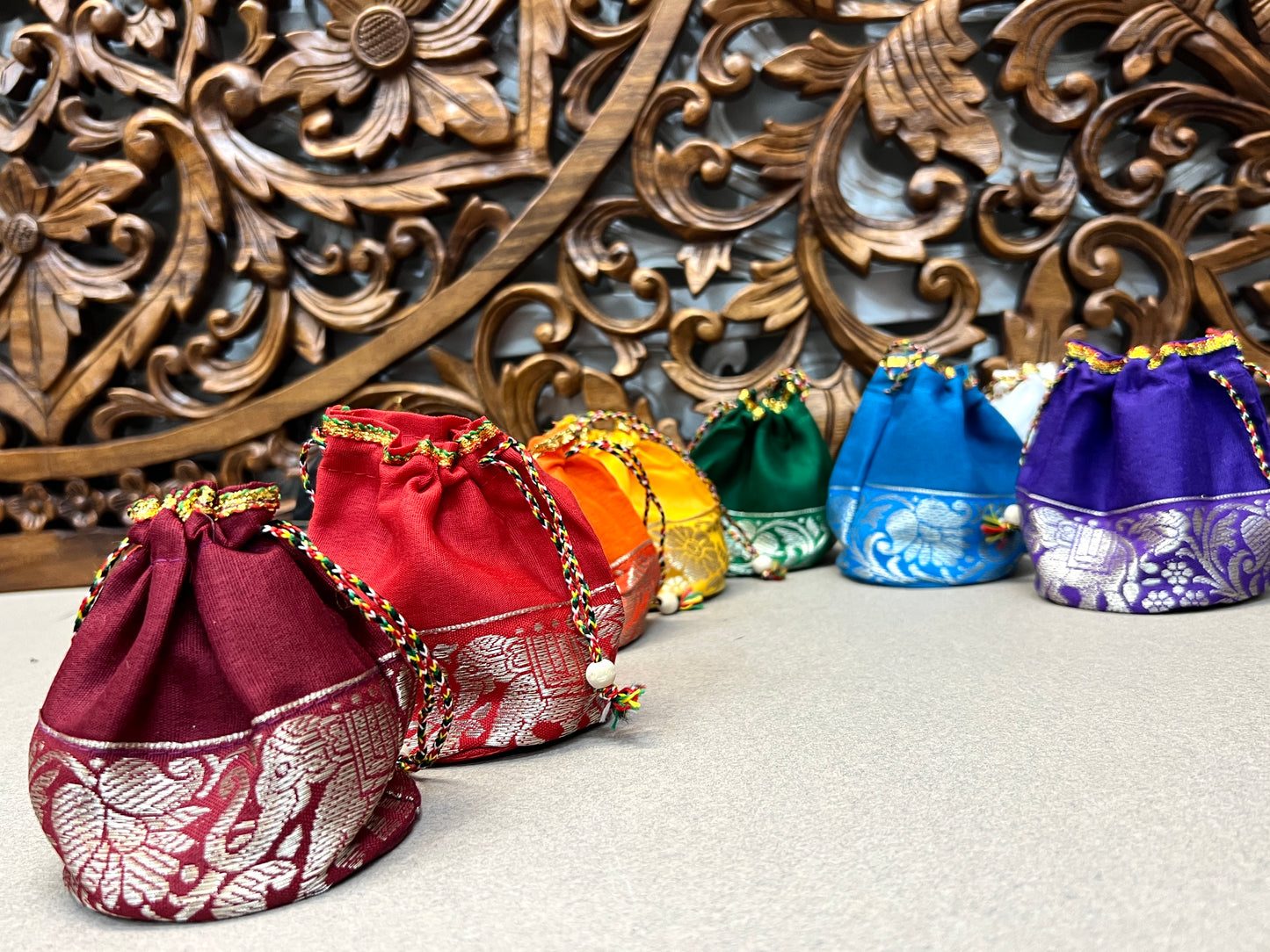 Satin Drawstring Gift Bags