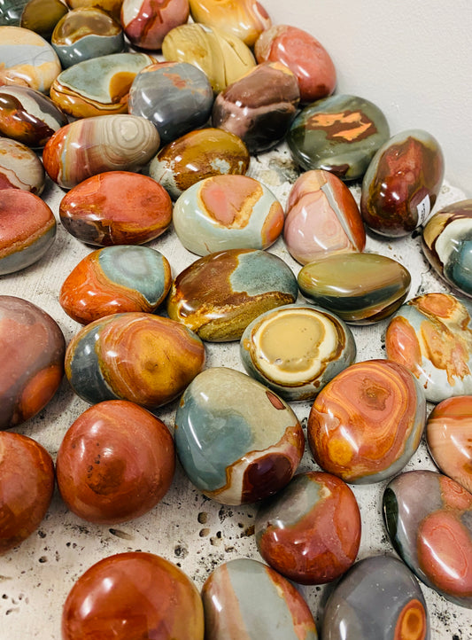 Polychrome Jasper Tumbles
