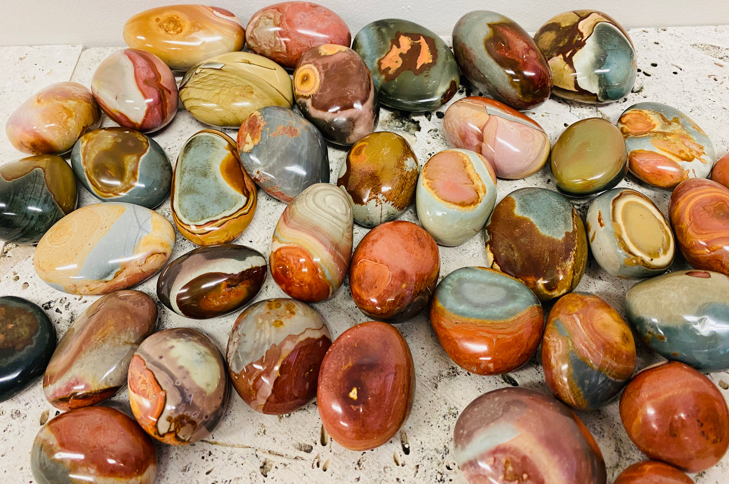 Polychrome Jasper Tumbles