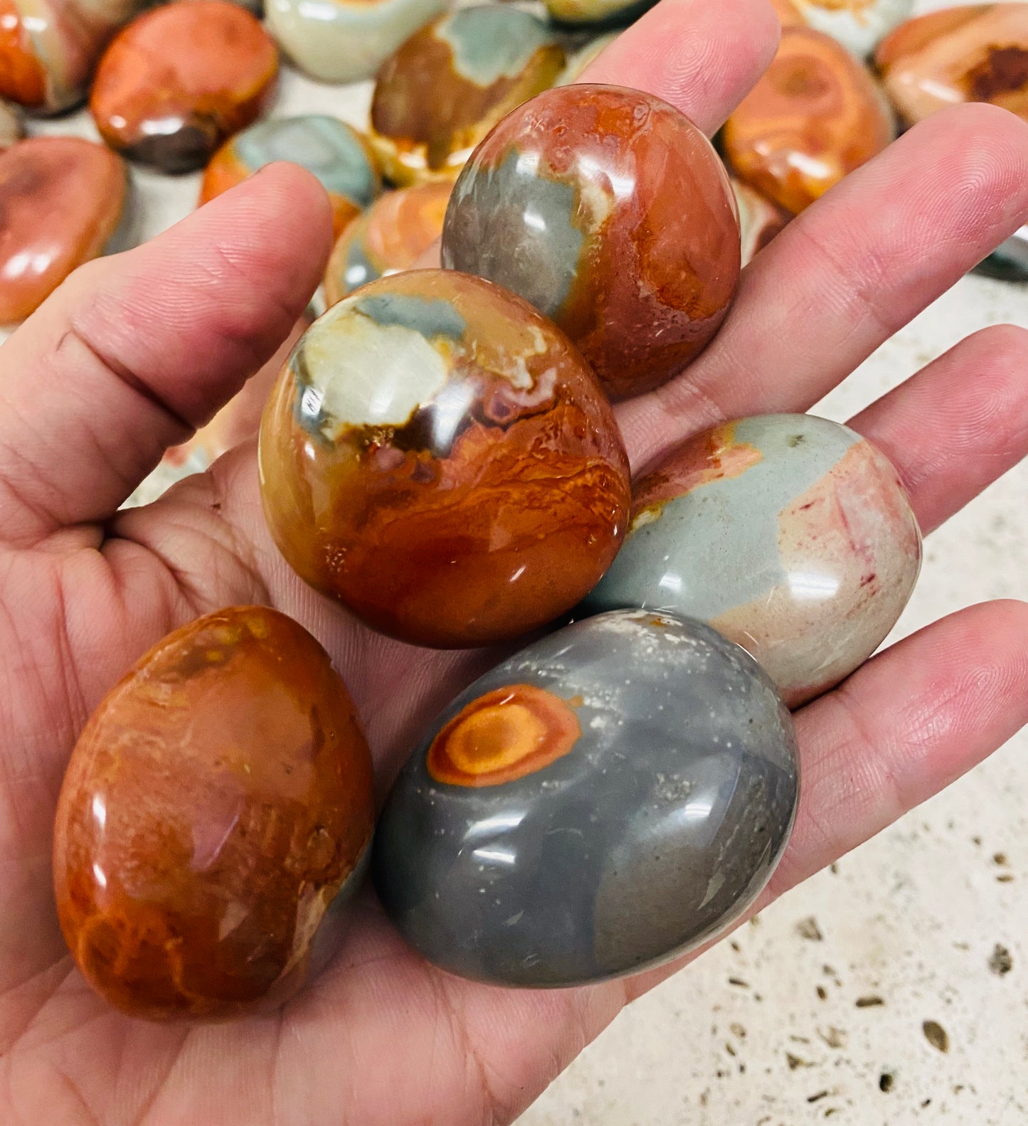 Polychrome Jasper Tumbles