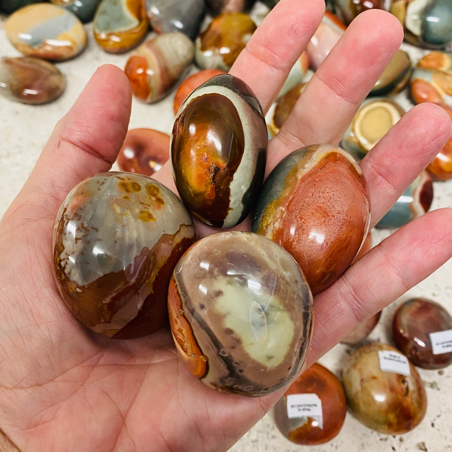 Polychrome Jasper Tumbles
