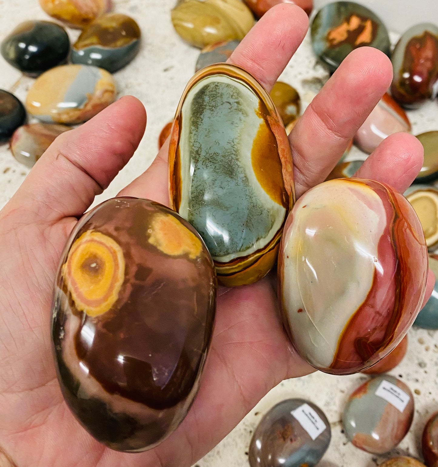 Polychrome Jasper Tumbles