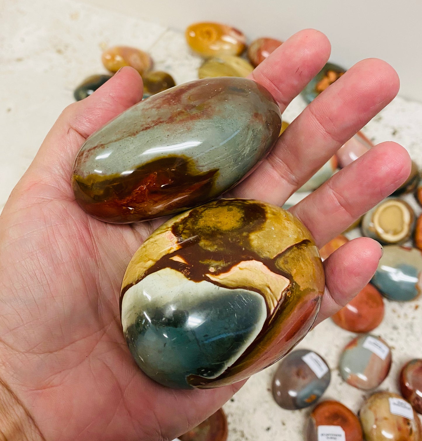 Polychrome Jasper Tumbles