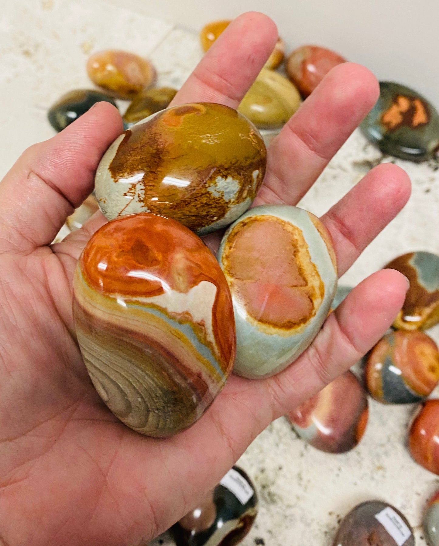 Polychrome Jasper Tumbles