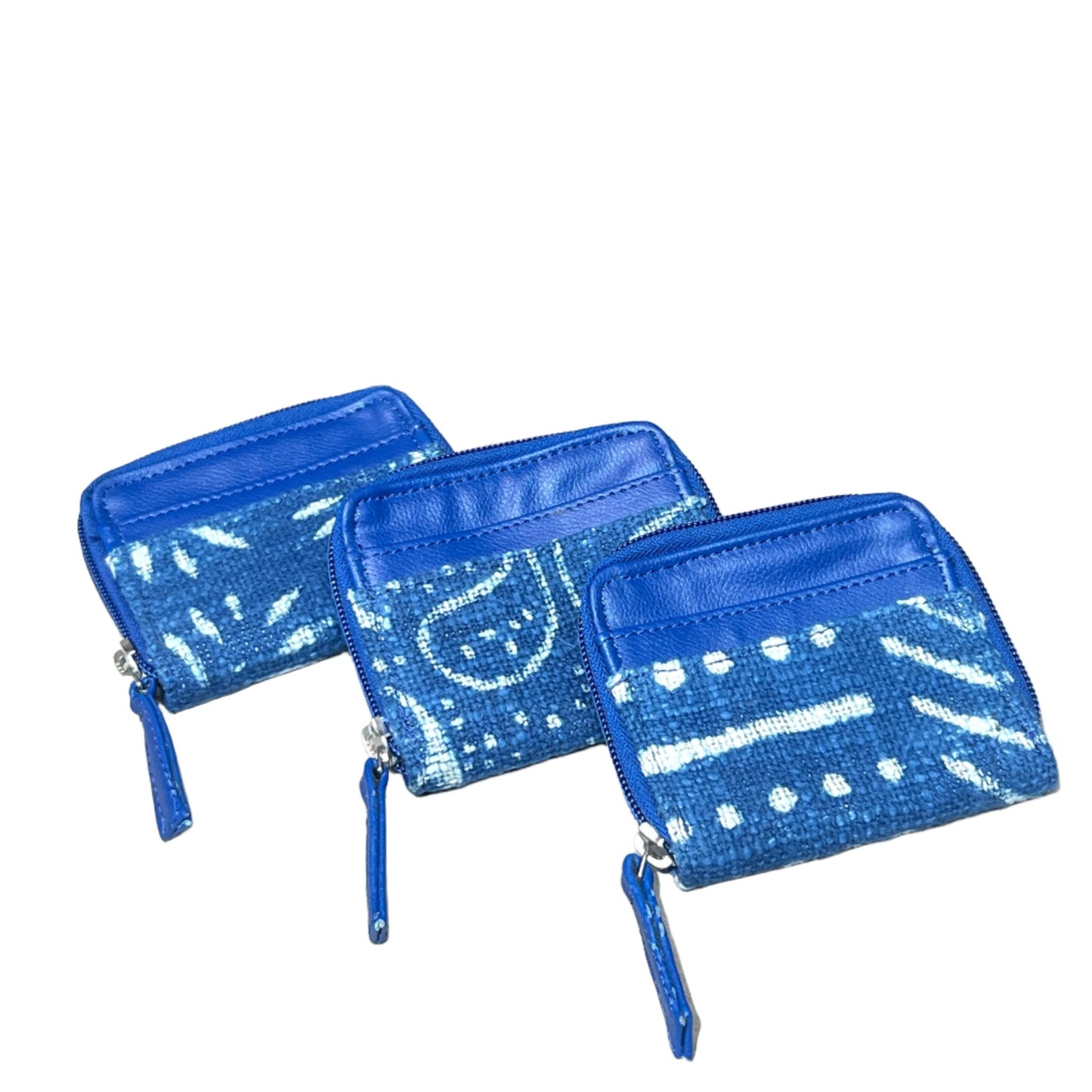 Natural Indigo Block Print Vegan Wallet