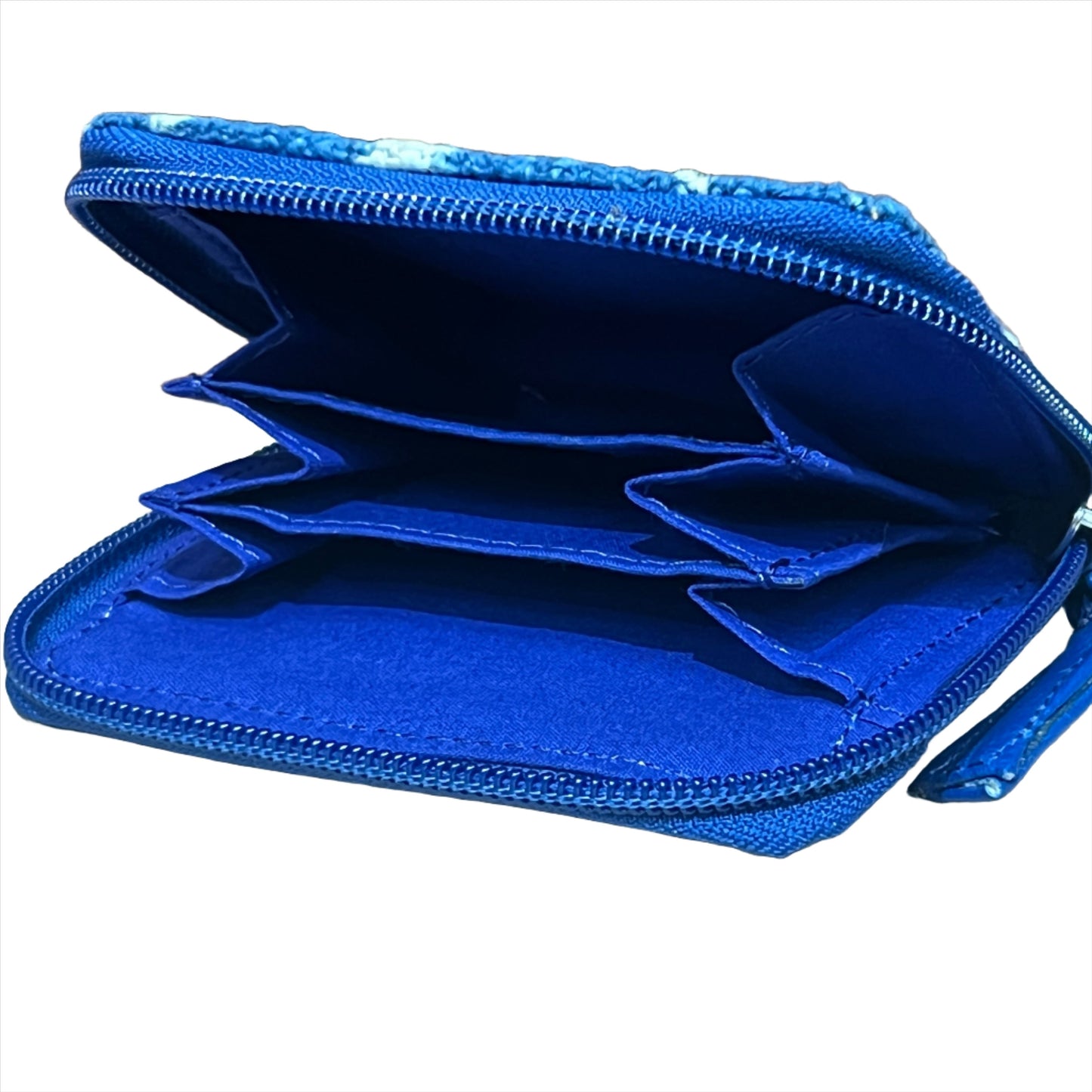 Natural Indigo Block Print Vegan Wallet