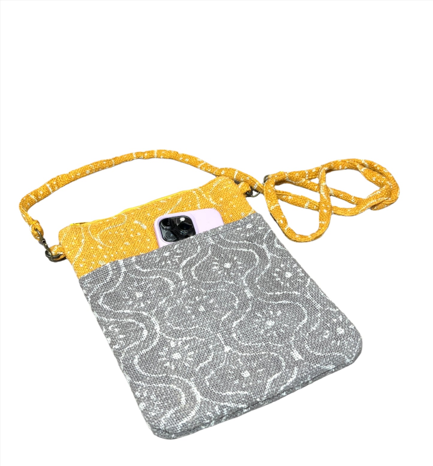 Block Print Passport Bag