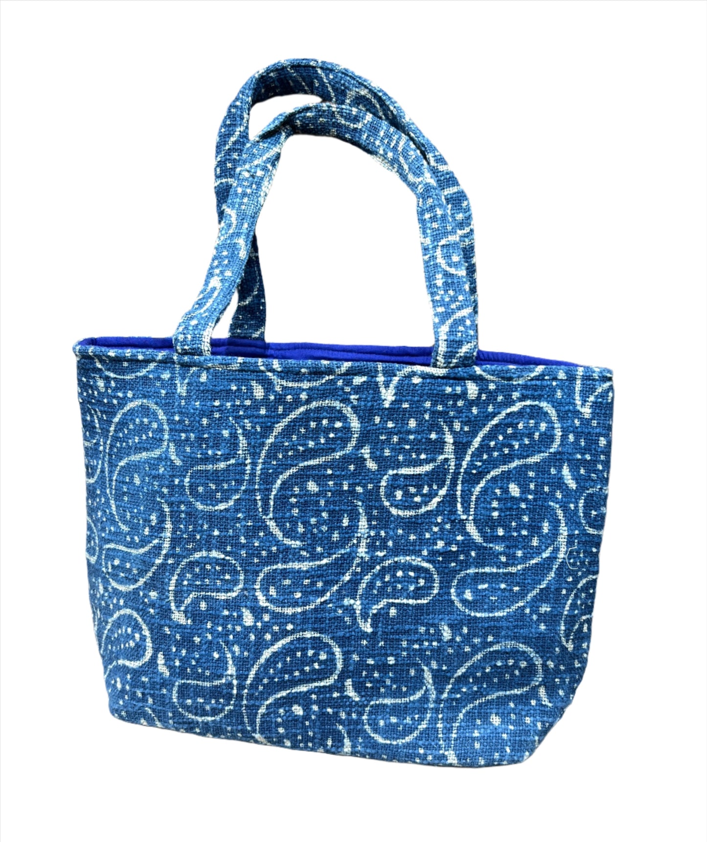 Indigo Block Print Market Bag