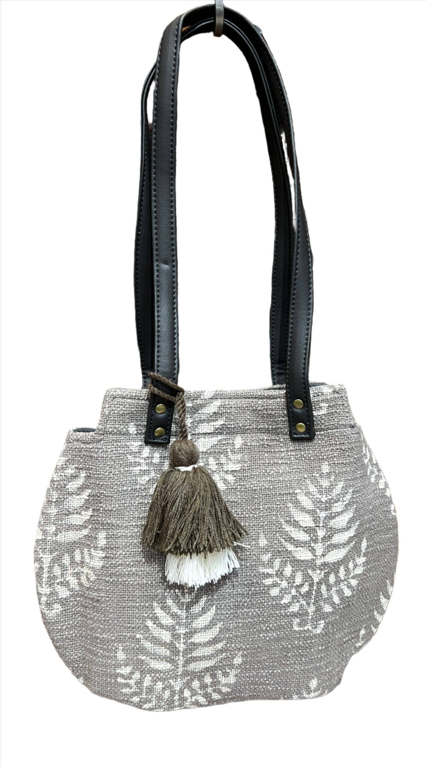 Block Print Tassel Bag