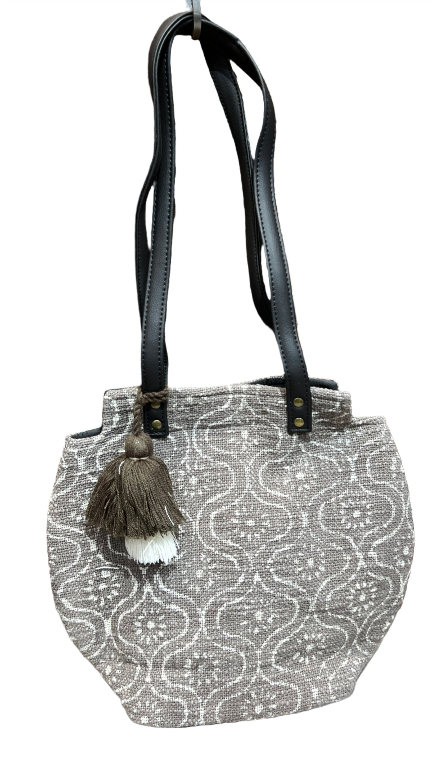 Block Print Tassel Bag