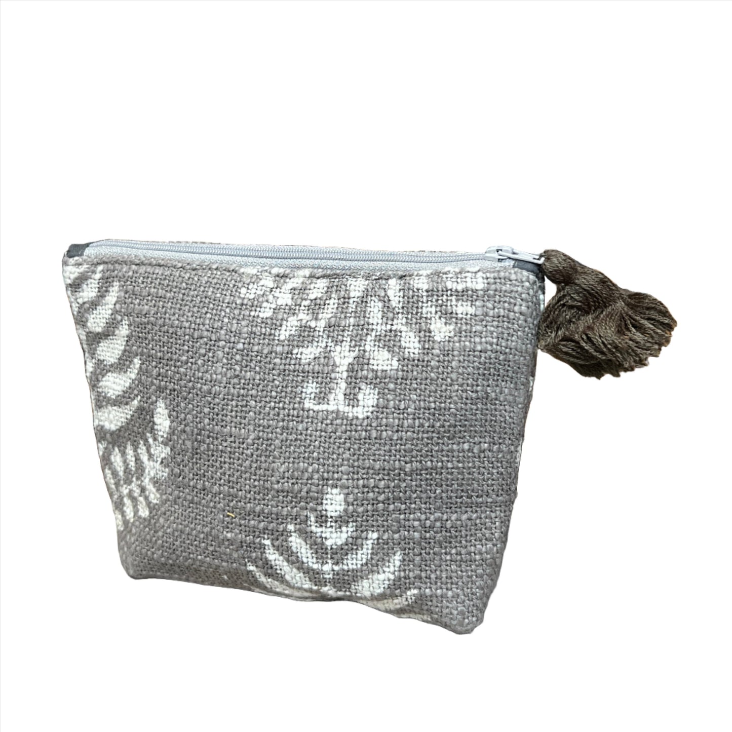 Block Print Zipper Pouch