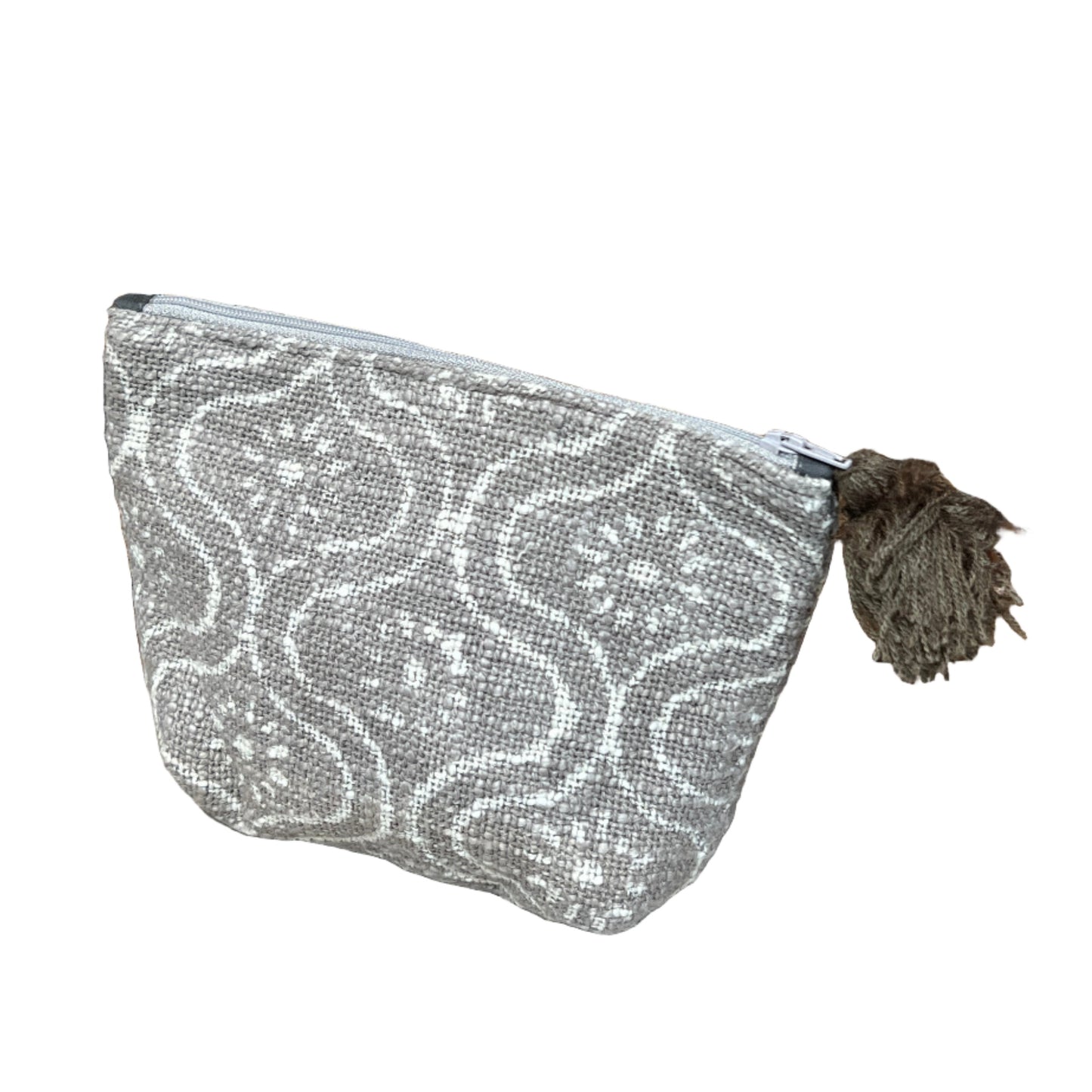 Block Print Zipper Pouch