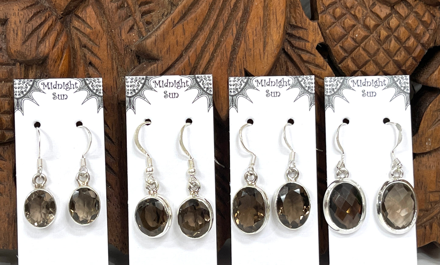 Smoky Quartz Sterling Silver Earrings
