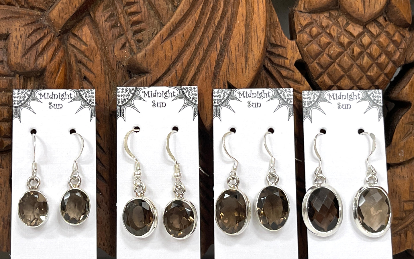 Smoky Quartz Sterling Silver Earrings