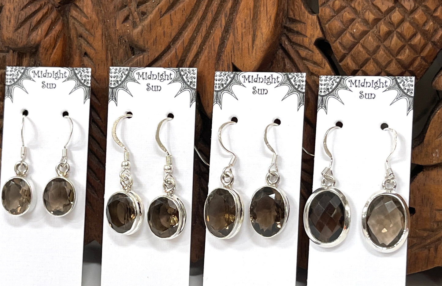 Smoky Quartz Sterling Silver Earrings