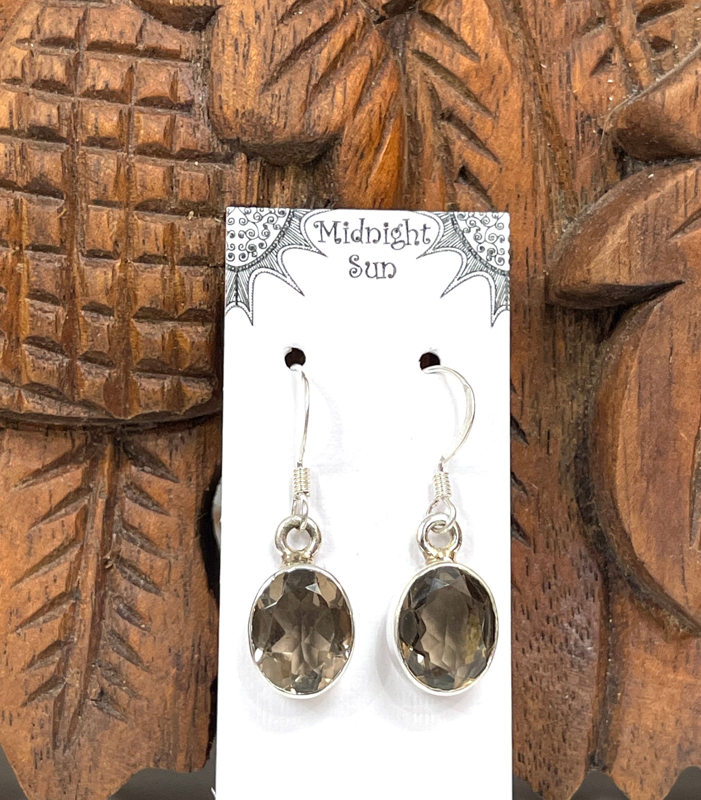 Smoky Quartz Sterling Silver Earrings