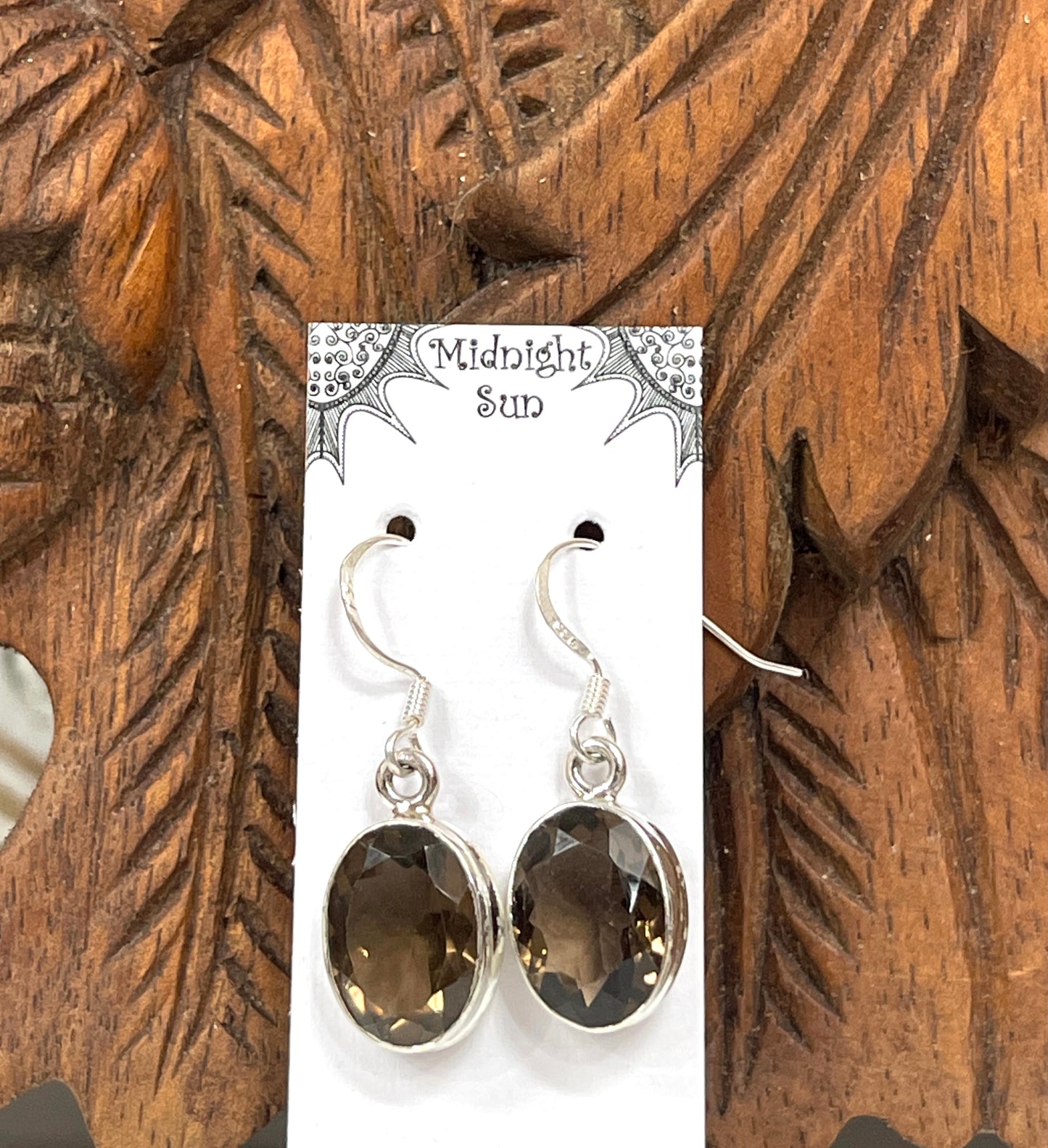 Smoky Quartz Sterling Silver Earrings