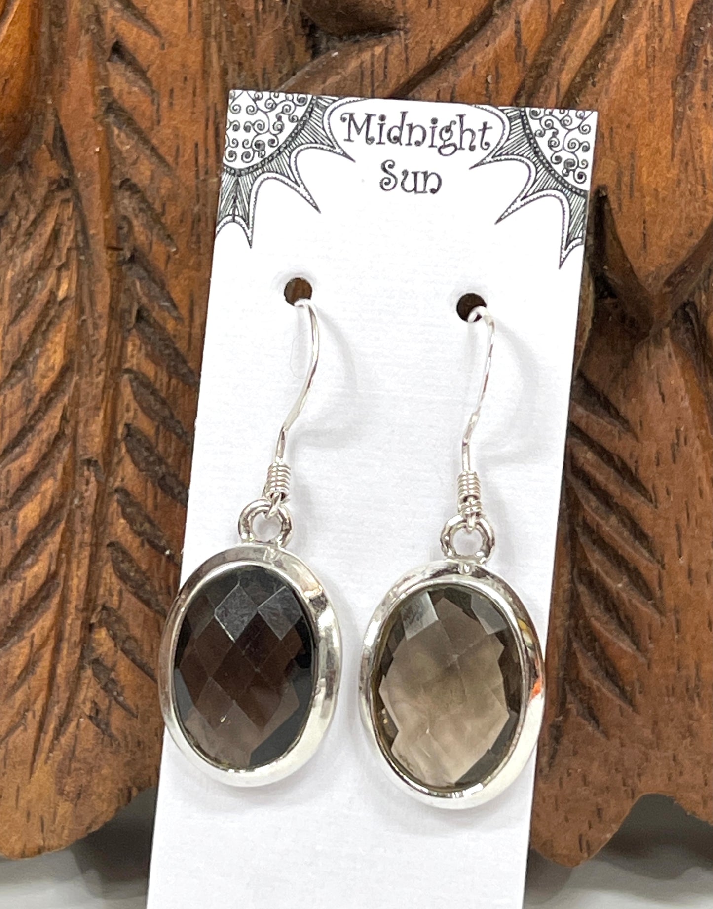Smoky Quartz Sterling Silver Earrings