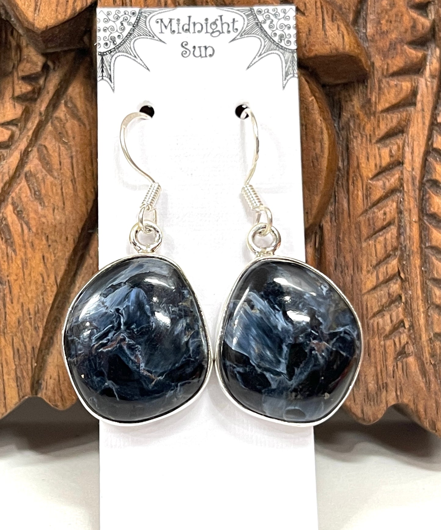 Sterling Multicolor Pietersite Earrings