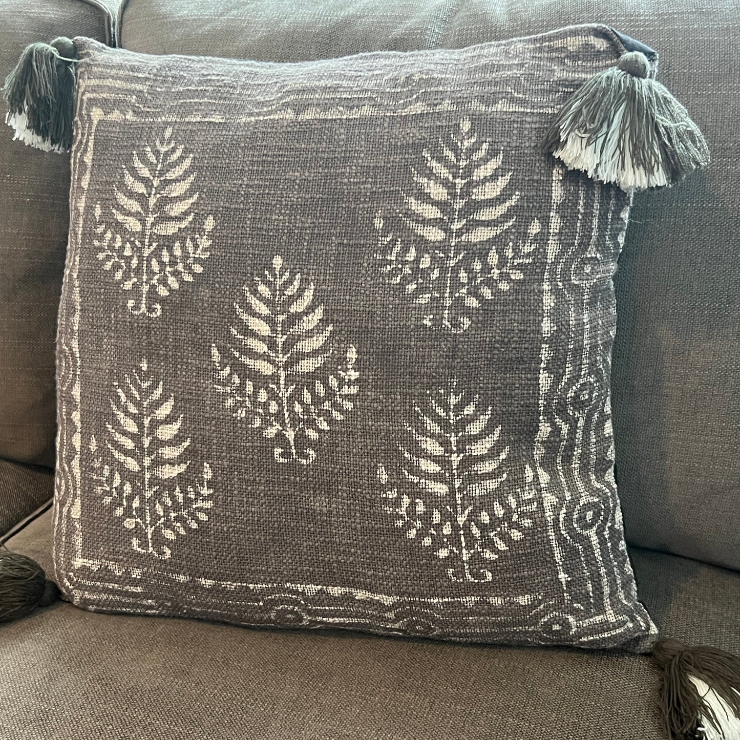 Block Print Throw Pillows | Square