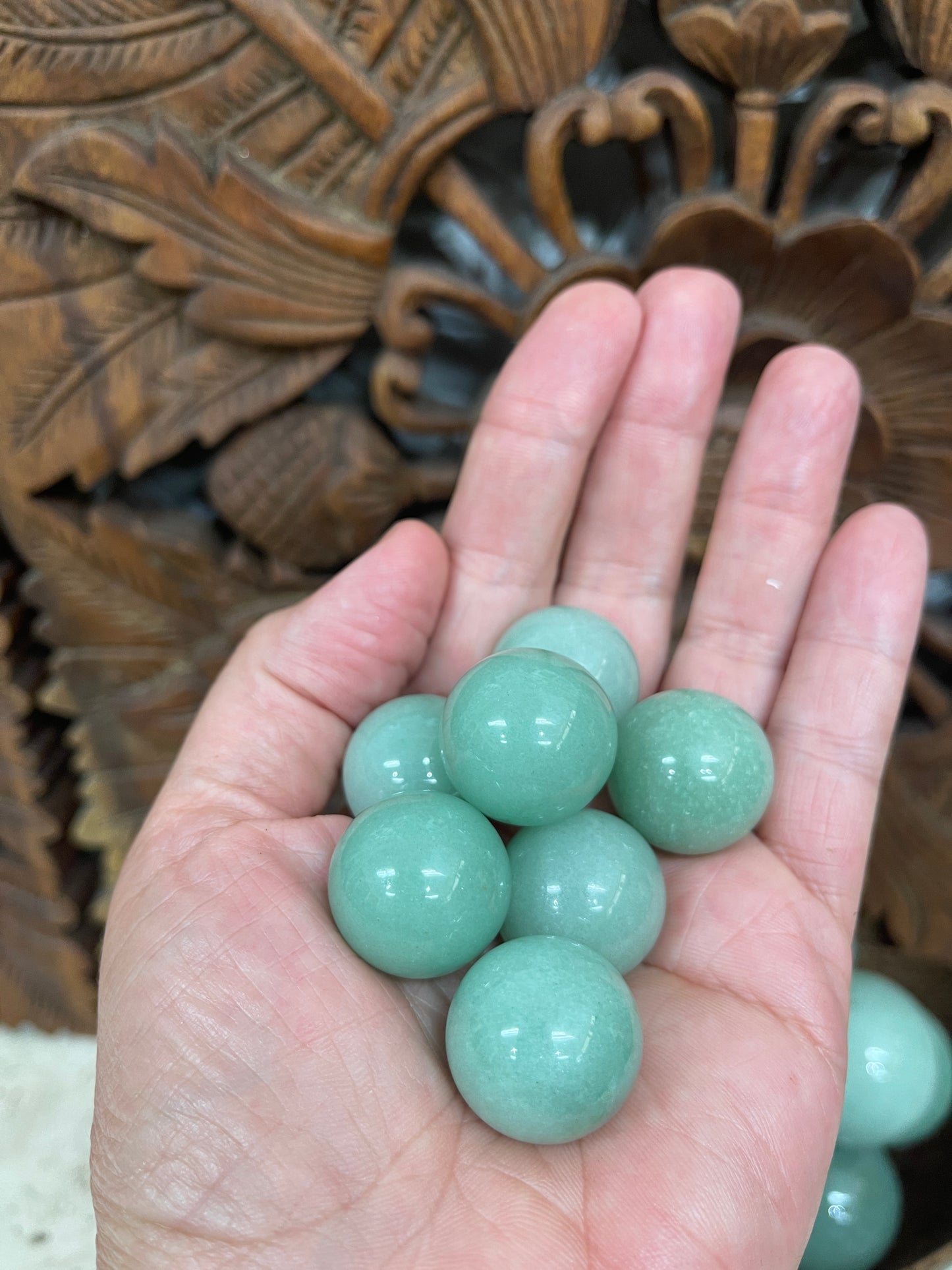 Green Aventurine Spheres
