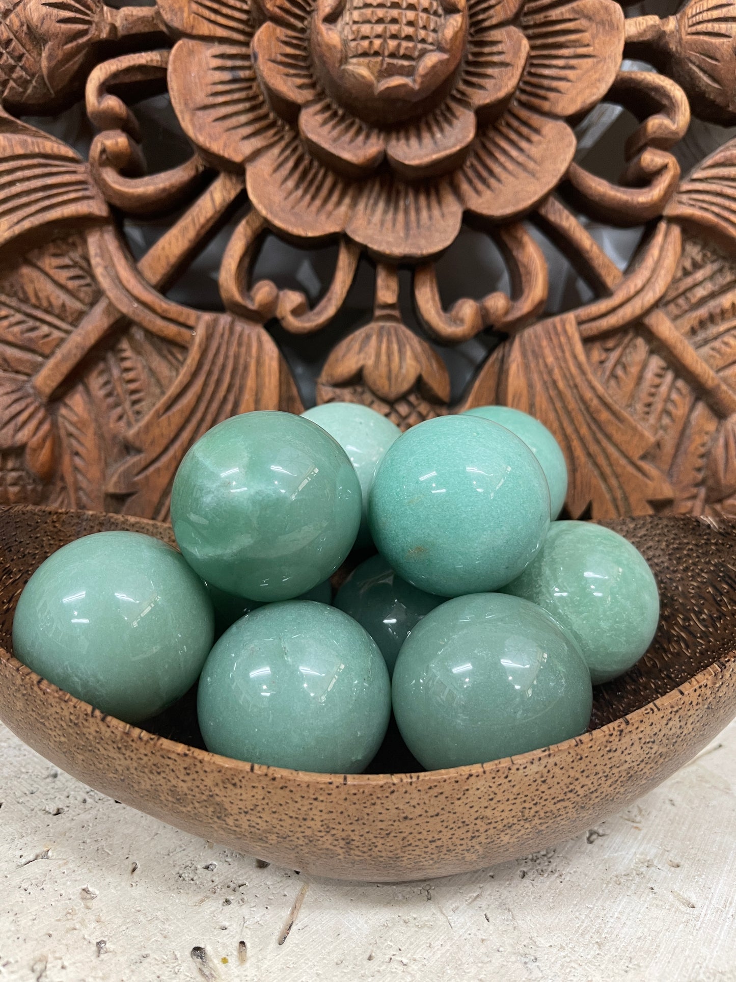 Green Aventurine Spheres