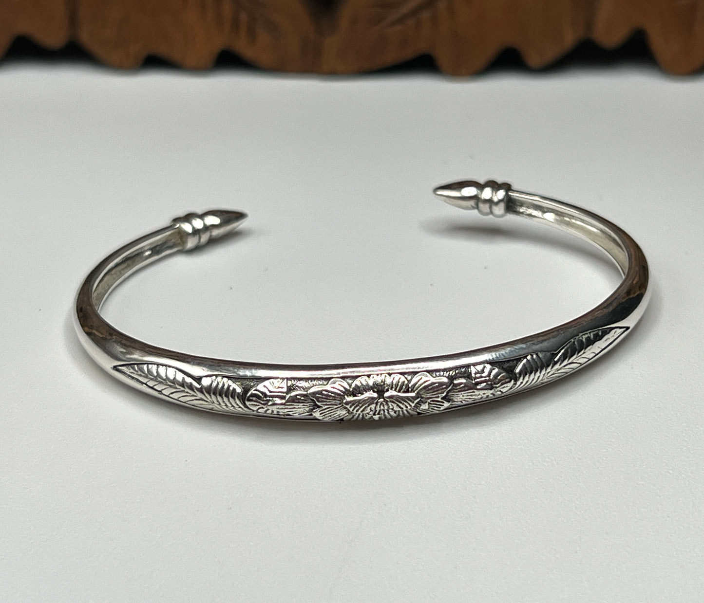 Hand Etched Cuff Bracelet